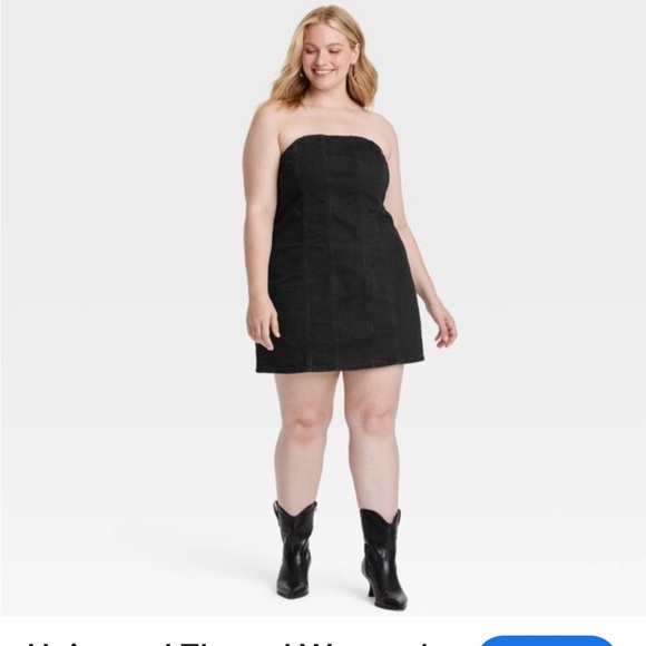 Women's Tailored Denim Mini Dress - Universal thread new 🆕 - Picture 2 of 4